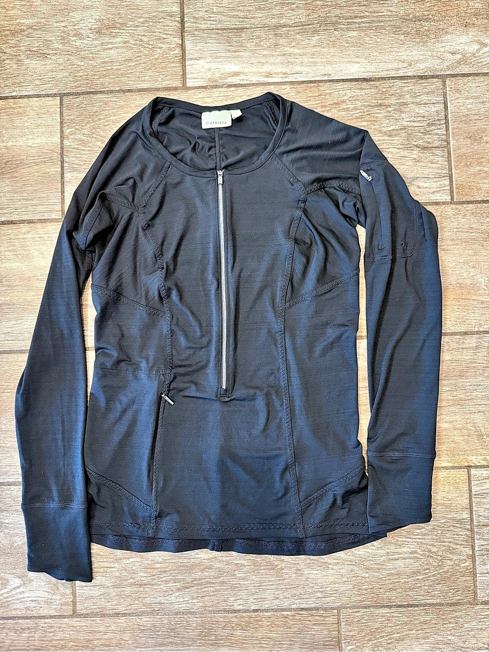 Athleta Black Zip Front Jacket Size Small